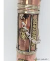 Porte encens tibétain cylindrique orné du Bouddha - Porte-encens tibétains