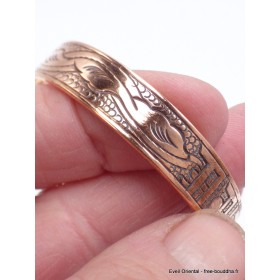Véritable Bracelet tibétain en cuivre Mantra de Chenrezi Bracelets tibétains bouddhistes ref25
