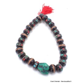 Authentique bracelet tibétain en os de buffle Bracelets tibétains bouddhistes ref26
