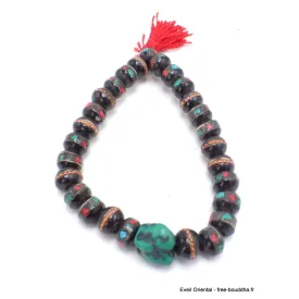 Authentique bracelet tibétain en os de buffle - Bracelets tibétains bouddhistes