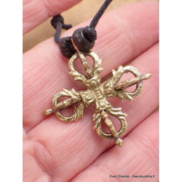 Pendentif Tibétain Pilon - Amulette En Laiton Unisexe - Bijou Spirituel Néo-zénith