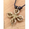 Collier tibétain double Dordjé tibétain en laiton Colliers tibétains et népalais ref27
