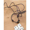 Collier tibétain pendentif Noeud sans fin turquoise - Colliers tibétains et népalais