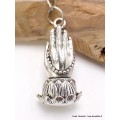 Porte-clé tibétain amulette mains jointes Amulette tibétaine, porte-clé BNP7