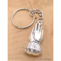 Porte-clé tibétain amulette mains jointes - Amulette bouddhiste, porte-clé