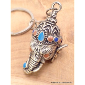 Porte-clé tibétain amulette Ganesh Amulette tibétaine, porte-clé BNP8