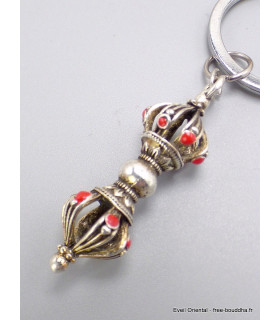 Porte-clé tibétain amulette Dordjé bouddhiste Amulette tibétaine, porte-clé BNP9