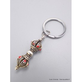 Porte-clé tibétain amulette Dordjé bouddhiste Amulette tibétaine, porte-clé BNP9