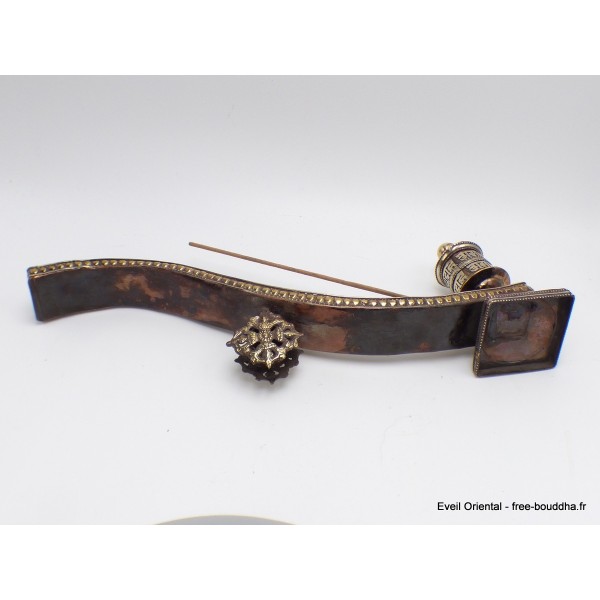 Original Porte encens tibétain avec moulin à prières Encens tibétains, accessoires PET59