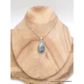 Pendentif Azurite naturelle forme goutte - Bijoux en Azurite