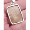 Pendentif en Nacre sur roche-mère Pendentifs pierres naturelles LAM46