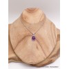Pendentif en Améthyste damier Bijoux en Améthyste LAM51.1