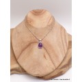 Pendentif en Améthyste damier Bijoux en Améthyste LAM51.1