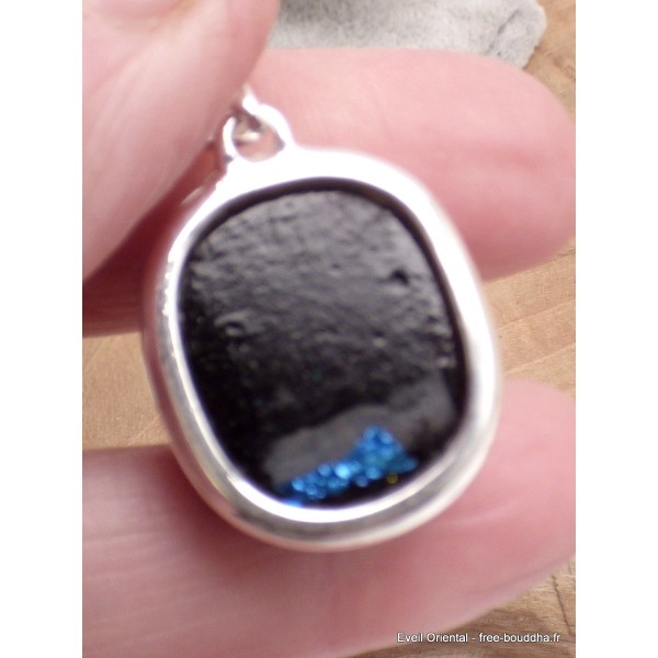 Bijou pendentif Verre Dichroïque cuivre rose Bijoux en Verre Dichroïque LAM52.2