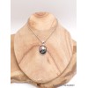 Bijou pendentif Verre Dichroïque cuivre rose Bijoux en Verre Dichroïque LAM52.2