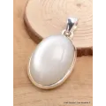 Pendentif Pierre naturelle Pierre de Lune blanche du Sri Lanka - Pendentifs pierres naturelles