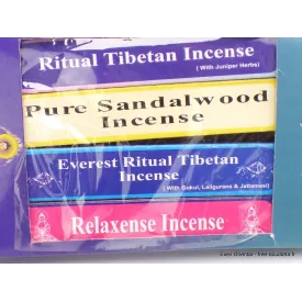 Pack de 4 encens tibétains pour rituels Siddhartha - Encens tibétains, accessoires