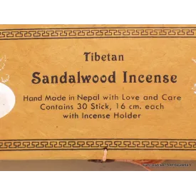 Encens tibétain Bois de Santal - Purification et Méditation - Encens tibétains, accessoires