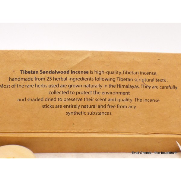 Encens tibétain Bois de Santal paquet rigide Encens tibétains, accessoires ENTBM4