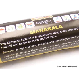 Encens tibétain Mahakala tube velours - Objets rituels bouddhistes