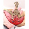 Kartika tibétain (drigug) laiton serti de corail Kartika Tibétain Bouddhiste KD5