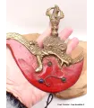 Kartika tibétain (drigug) laiton serti de corail - Kartika Tibétain Bouddhiste