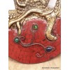 Kartika tibétain (drigug) laiton serti de corail Kartika Tibétain Bouddhiste KD5