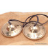 Tingshas tibétaines Full Moon 8 cm Tingsha tibétaine cymbales TINFM1