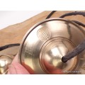 Tingshas tibétaines Full Moon 8 cm Tingsha tibétaine cymbales TINFM1