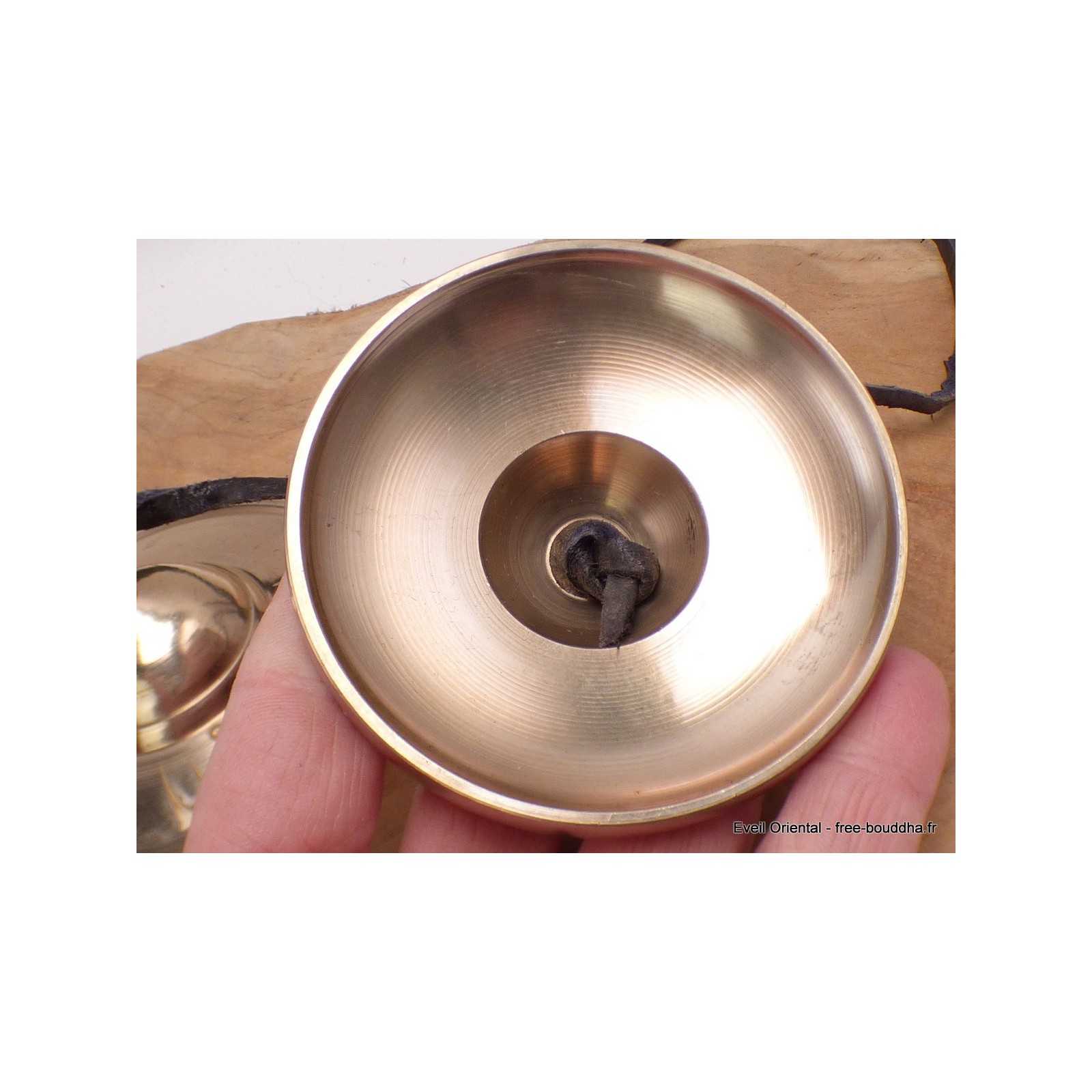 Cymbales Tibétaines Tingsha Mantra - 6.5 Cm Méditation Feng Shui