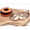 Tingshas tibétaines Full Moon 8 cm Tingsha tibétaine cymbales TINFM1