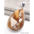 Pendentif Jaspe Brecchia forme goutte - Bijoux en Jaspe