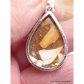 Pendentif Jaspe Brecchia forme goutte - Bijoux en Jaspe