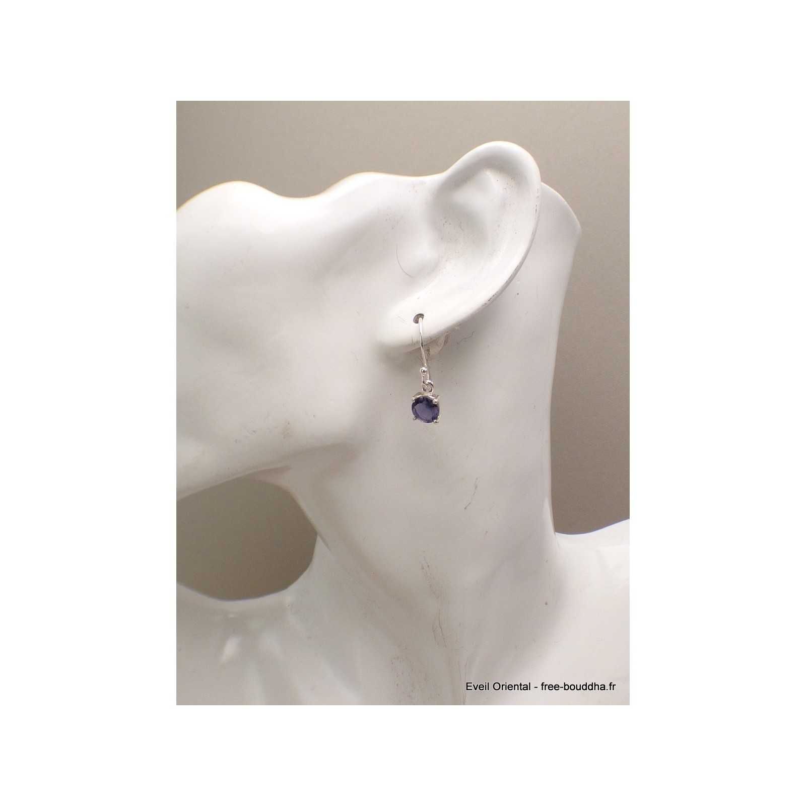 Boucles D'oreilles Diamant Brut Naturel Vert/bleu - 1,80 Ct, Argent 925, Neuf Sans Emballage
