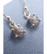 Boucles d'oreilles en Diamant brut serti griffes Boucles d'oreilles en pierres LAM74