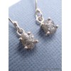 Boucles d'oreilles en Diamant brut serti griffes Boucles d'oreilles en pierres LAM74