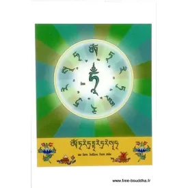 Carte postale mantra de Tara Verte-ae - Cartes postales bouddhistes