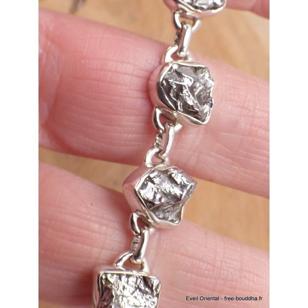 Bracelet argent Campo del Cielo Bracelets pierres naturelles LAM66.1