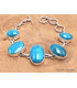 Gros bracelet Turquoise avec pyrite Bijoux en Turquoise LAM66.2