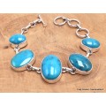 Gros bracelet Turquoise avec pyrite Bijoux en Turquoise LAM66.2