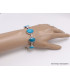 Gros bracelet Turquoise avec pyrite Bijoux en Turquoise LAM66.2