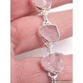 Bracelet Morganite brute - Bijoux en Morganite