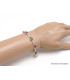 Bracelet Tourmaline rose et verte forme poire Bijoux en Tourmaline Rose LAM66.8