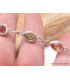 Bracelet Tourmaline rose et verte forme poire Bijoux en Tourmaline Rose LAM66.8
