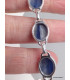 Bracelet Cyanite bleue cabochon pierres ovales Bijoux en Cyanite Bleue LAM67.5