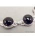 Bracelet Onyx noir cabochon pierres rondes Bijoux en Onyx noir lam67.9