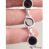 Bracelet Onyx noir cabochon pierres rondes Bijoux en Onyx noir lam67.9