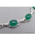 Bracelet Onyx vert pierres ovales Bracelets pierres naturelles LAM67.13