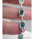 Bracelet Onyx vert pierres ovales Bracelets pierres naturelles LAM67.13