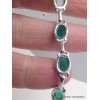 Bracelet Onyx vert pierres ovales Bracelets pierres naturelles LAM67.13